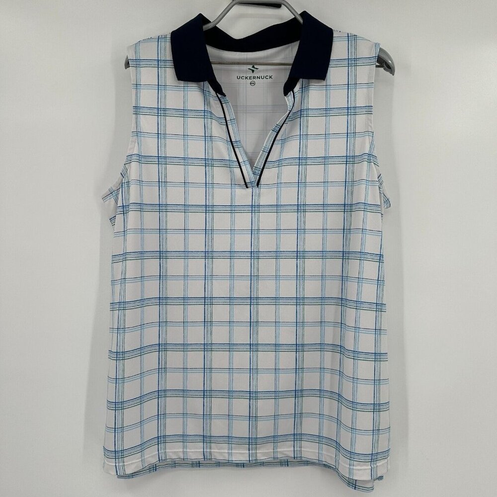 Tuckernuck Tnuck Sport Sleeveless Caroline Polo Shirt sz XXL Golf/Tennis PO*